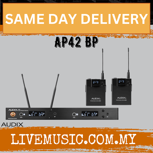 Audix AP42 BP Dual Bodypack Wireless System ( AP42-BP / AP42BP )