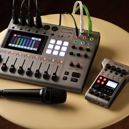 Zoom Podtrak P8 8 Channel Podcasting Mixer Production Mixer And USB Audio Interface With Phantom Power (P 8/P-8)