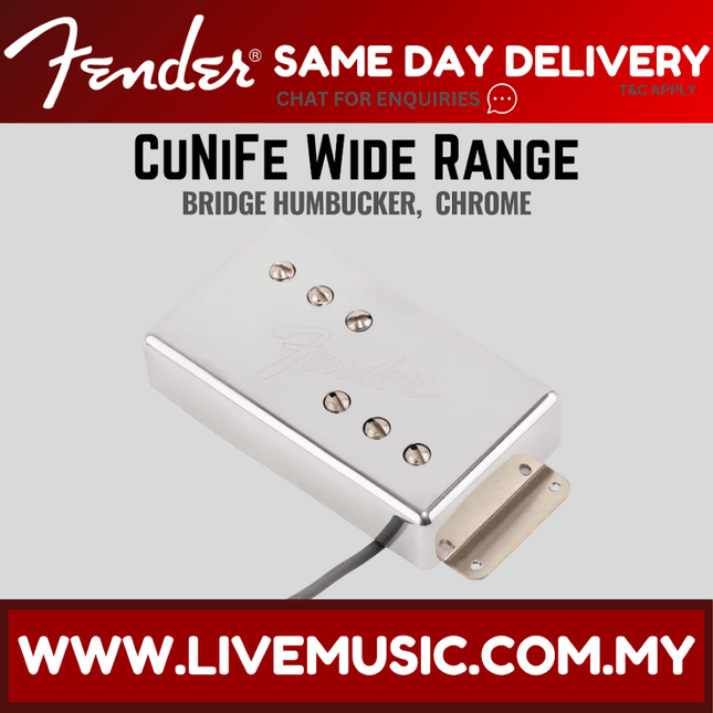 Fender CuNiFe Wide Range Bridge Humbucker Pickup - Chrome