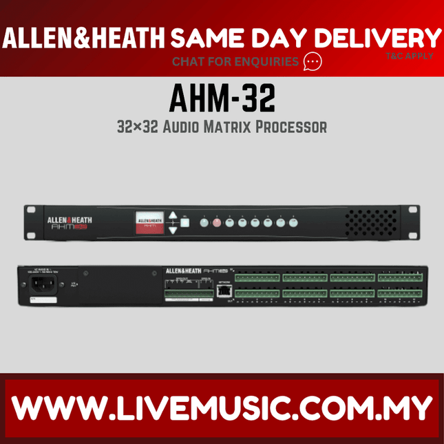 Allen & Heath AHM-32 32 x 32 Audio Matrix Processor ( AHM32 / AHM 32 )