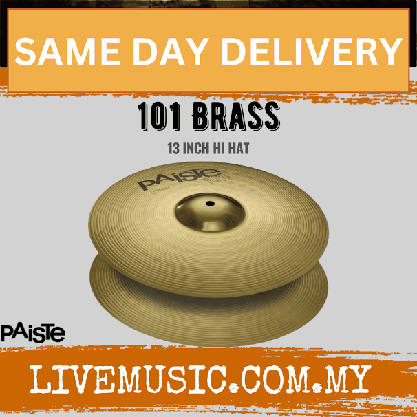 Paiste 13 inch 101 Brass Hi-hat Cymbals ( PAI101HH )