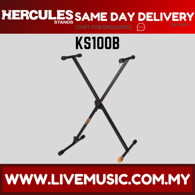 Hercules KS100B EZStep Single X Keyboard Stand ( KS100B )