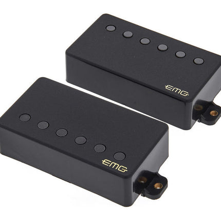EMG 57/66 Active Bridge and Neck Humbucker Pickups Set - Black (EMG-57/66)