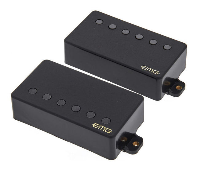 EMG 57/66 Active Bridge and Neck Humbucker Pickups Set - Black (EMG-57/66)