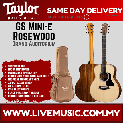 Taylor GS Mini-e Rosewood Acoustic Guitar w/Bag