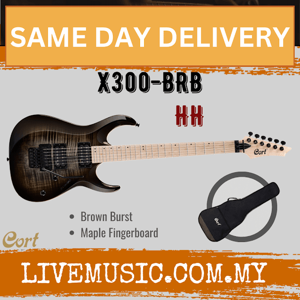 Cort X Series X300-BRB Electric Guitar with Bag ( X300BRB / X300 BRB )