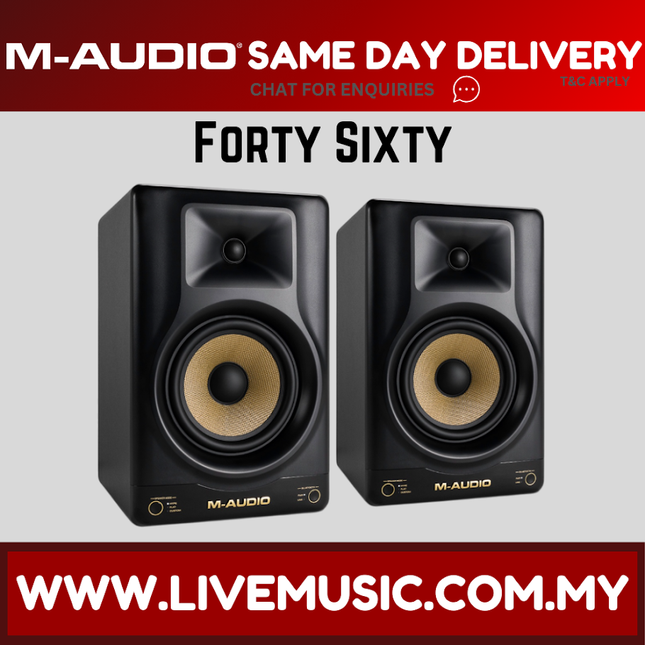 M-Audio Forty Sixty 100W Active 6.5" DSP Monitor Speaker - Pair