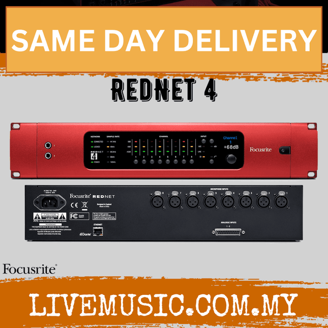 Focusrite Rednet 4 8-channel Ethernet Audio Network Interface