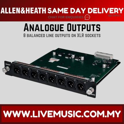 Allen & Heath M-DL-AOUT-AX DX32 8-Channel Analog Line Out ( M AOUT / MAOUT )