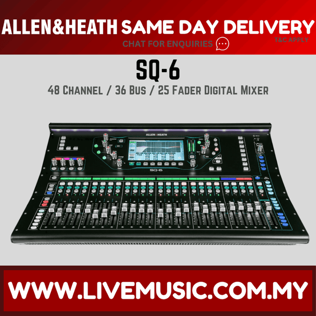 Allen & Heath SQ-6 Digital Mixer ( SQ6 / SQ 6 )