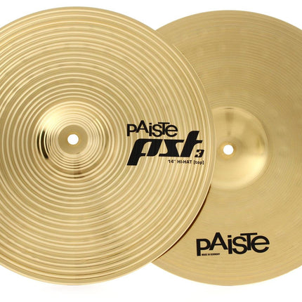 Paiste 14" PST 3 Hi-Hat Cymbals - 14 inch - Pair (PST3)