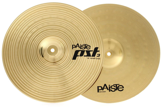 Paiste 14" PST 3 Hi-Hat Cymbals - 14 inch - Pair (PST3)