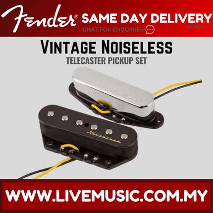 Fender Vintage Noiseless Telecaster Pickup, Set of 2
