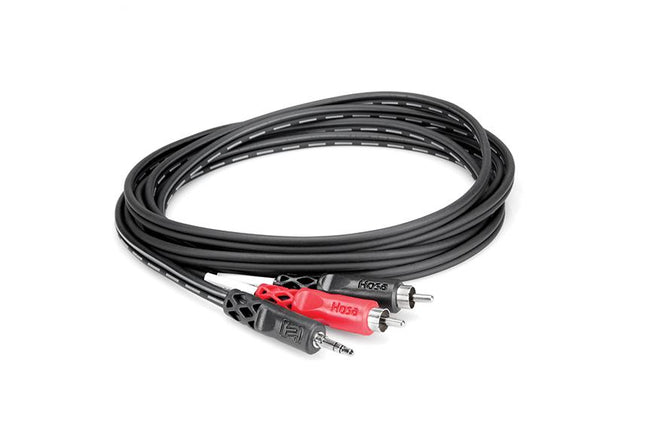 Hosa CMR-210 3.5mm TRS to Dual RCA Stereo Breakout, 10ft (CMR210/CMR 210)