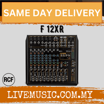 RCF F 12XR 12-channel Mixing Console with Multi-fx & Recording ( F12XR / F-12XR )