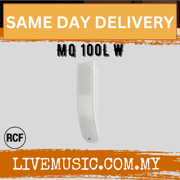 RCF MQ100L 3-Way Column Speaker 100V 40/80W - White ( MQ 100L / MQ-100L )