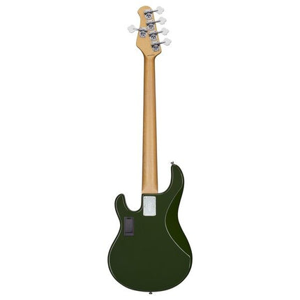 Sterling Ray5HH Stingray 5-String Electric Bass Guitar Maple Fretboard - Olive (Ray5 HH/Ray5)