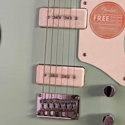 DISPLAY - Squier Paranormal Series Baritone Cabronita Telecaster Electric Guitar - Seafoam Green