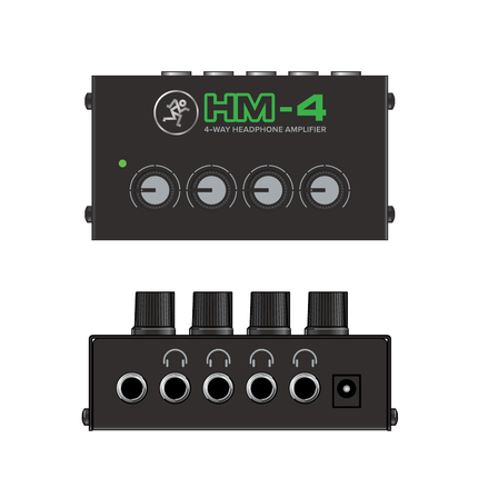 Mackie HM-4 - 4 Way Headphone Amplifier (HM4)