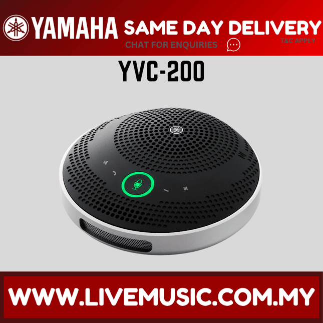 Yamaha YVC-200 Portable USB Speakerphone - Black ( YVC200 / YVC 200 )