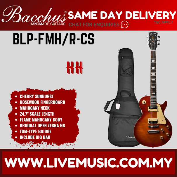 Bacchus BLP-FMH/R Electric Guitar - Cherry Sunburst (BLPFMH/BLP-FMH/R)