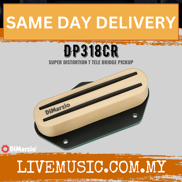 DiMarzio DP318CR Super Distortion T Tele Humbucker Pickup - Cream (DP-318CR/DP 318CR)