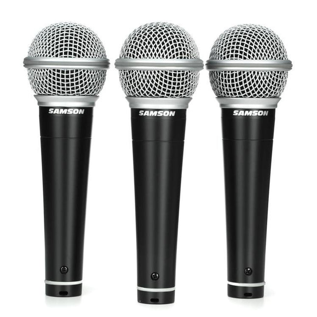Samson R21 Cardiod Dynamic Microphone, 3 Pack (R-21/R 21)