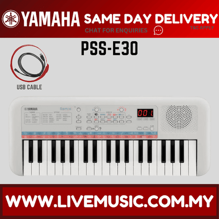 Yamaha Remie PSS-E30 Mini Keyboard for Children Keyboard for Beginner with USB Cable ( PSSE30 / PSS E30 )
