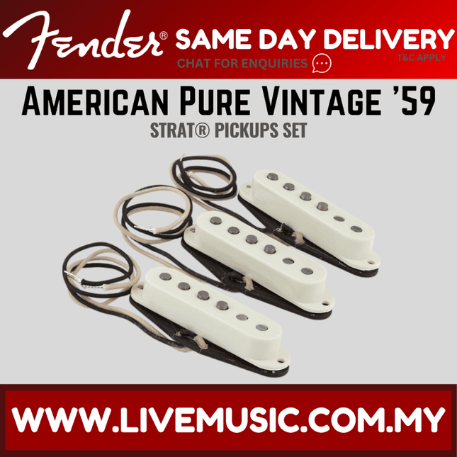 Fender American Vintage 59 Stratocaster Pickups, Set of 3