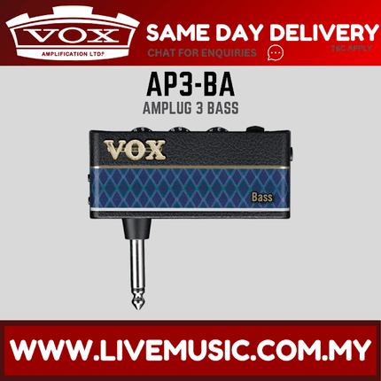 Vox amPlug 3 Bass Headphone Guitar Amp (amPlug3 / AP3-BA)
