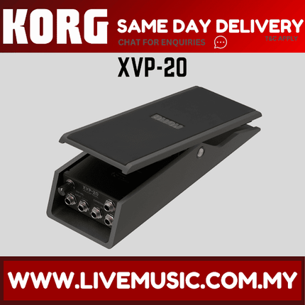 Korg XVP-20 Stereo Volume Expression Output Smooth Compact Keyboard Pedal (XVP20/XVP 20)