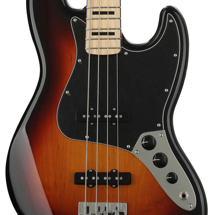 Fender Artist Geddy Lee Jazz Bass Guitar, Maple Fretboard 3-Ply White Pickguard with Gig Bag - 3 Tone Sunburst