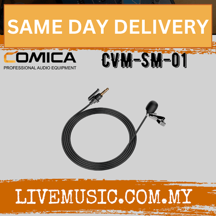 Comica CVM-SM-01 3.5mm Lavalier Mic for Wireless System Cable (CVM SM 01 CVMSM01)
