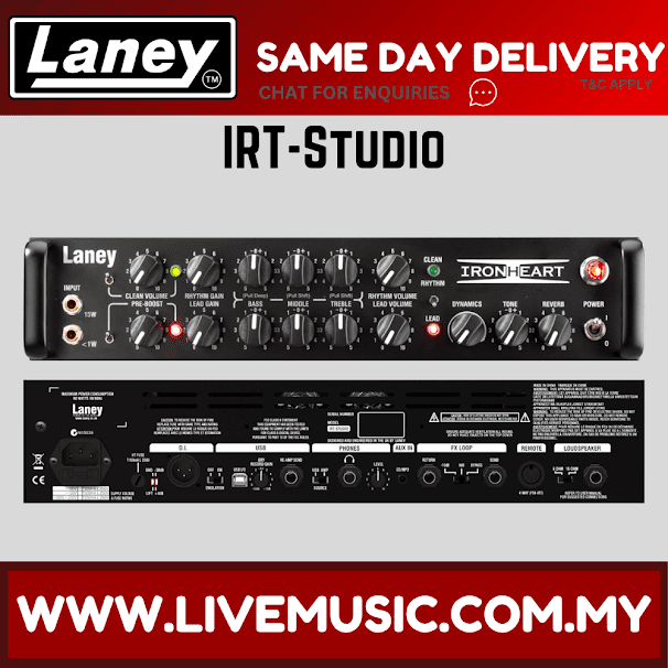 Laney IRT-STUDIO Ironheart 15-watt Amplifier Head ( IRT STUDIO / IRTSTUDIO )
