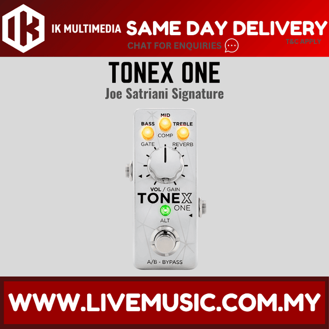 IK Multimedia TONEX One Amplifier/Cabinet/Pedal Modeler, Joe Satriani Limited Edition