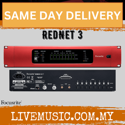 Focusrite Rednet 3 32 x 32 Ethernet Audio Network Digital I/O Interface