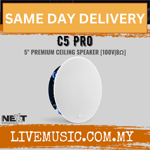 Next Audio C5 Pro 5 Inch Premium in-ceiling Speaker - White ( C5-Pro / C5Pro )
