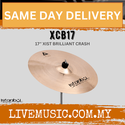 Istanbul Agop XCB17 17" Xist Crash Brilliant Cymbal (XCB-17/XCB 17)