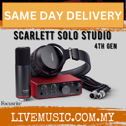 Focusrite Scarlett Solo Studio Pack (4th Generation)