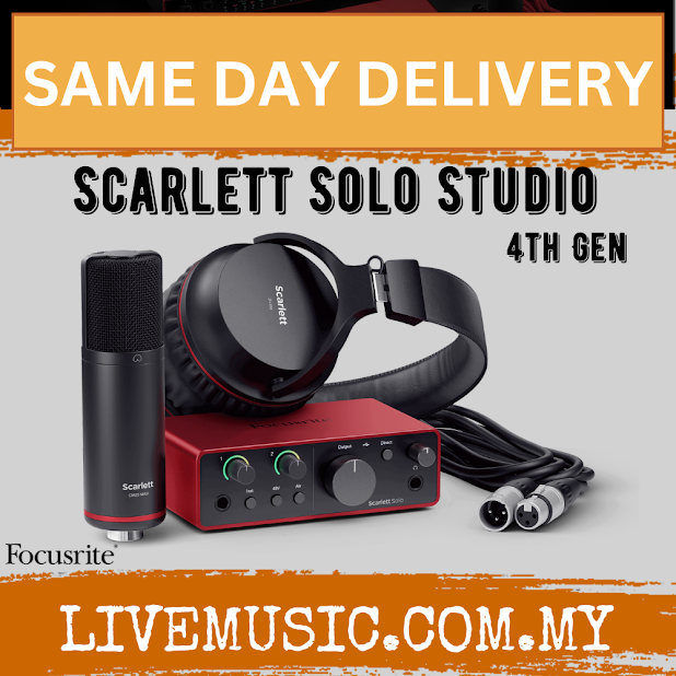 Focusrite Scarlett Solo Studio Pack (4th Generation)