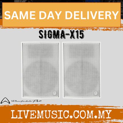 WHARFEDALE PRO SIGMA-X15 1400W PEAK 15" 2-WAY INSTALLATION LOUDSPEAKER, Each / Pair - WHITE (SIGMA X15/SIGMAX15)