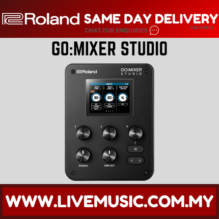 Roland Go:Mixer Studio Portable Audio Mixer/Interface ( GoMixerStudio )