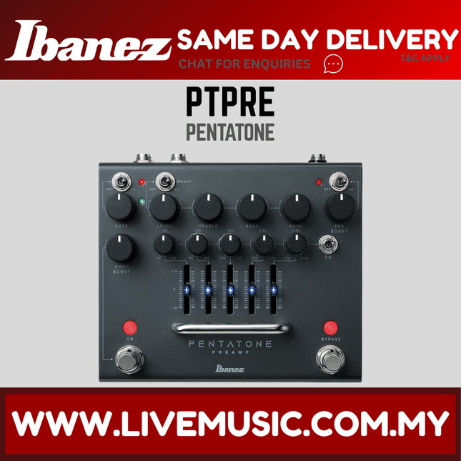 IBANEZ PTPRE PENTATONE PREAMP PEDAL ( PT-PRE / PT PRE )