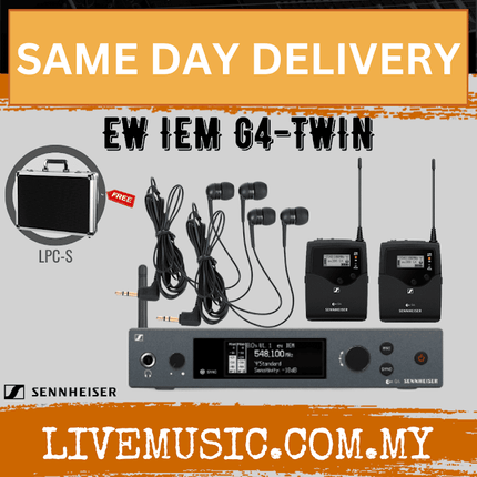 Sennheiser EW IEM G4-TWIN Wireless In-Ear Monitoring System ( EW-IEM-G4-TWIN )