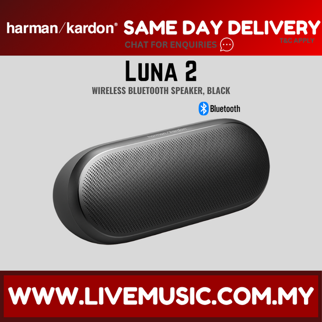 Harman Kardon Luna 2 Wireless Bluetooth Speaker - Classic Black ( LUNA-2 LUNA2 )