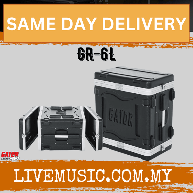 Gator GR-6L 6U Rack Case - 6 Rack Spaces (GR6L)