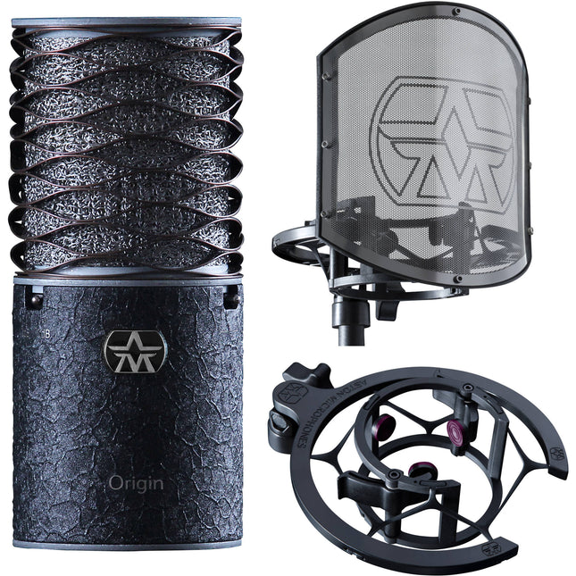 Aston Microphone Origin Black Bundle Large-diaphragm Condenser Microphone