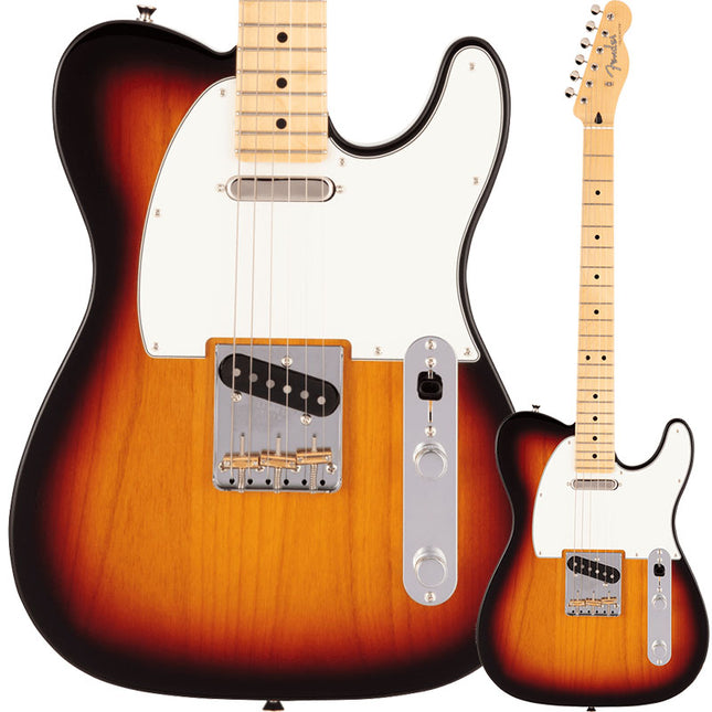 Fender Japan Hybrid II Telecaster Electric Guitar, Maple Fretboard with Gig Bag - 3-Color Sunburst