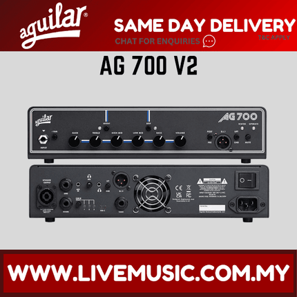 Aguilar AG 700 V2 Super Light Bass Amplifier (AG700V2/AG-700V2)