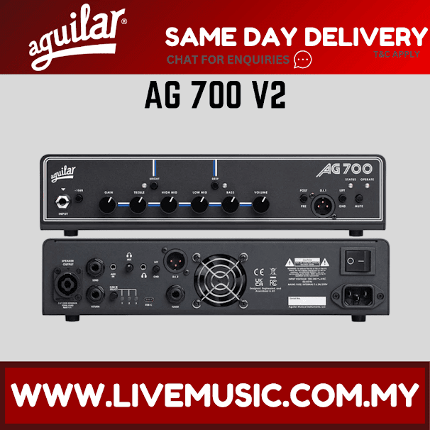Aguilar AG 700 V2 Super Light Bass Amplifier (AG700V2/AG-700V2)